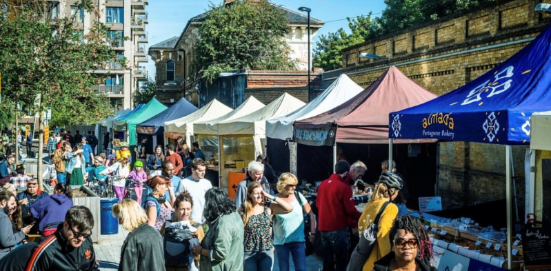 Catford Food Market stalls