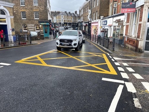 Image showing Blackheath Village yellow box junction