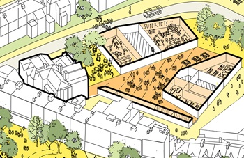 Axonometric of proposed site